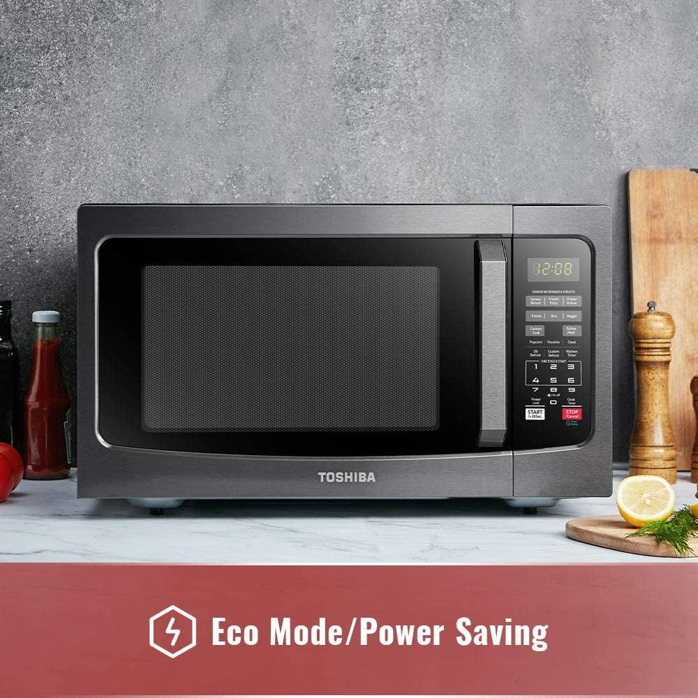 2026 NewToshiba 1.2 cu ft Countertop Microwave Ovens in Stainless Steel