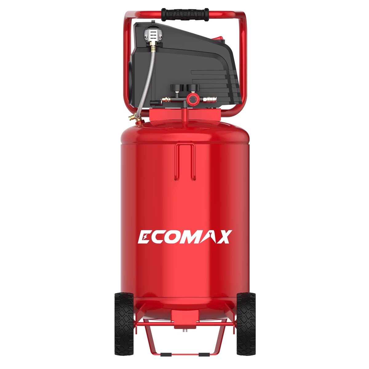 Ecomax 20 Gallon Portable Air Compressor, 150 PSI 1.5 HP Oil-Free Electric for Home Garage & Shop