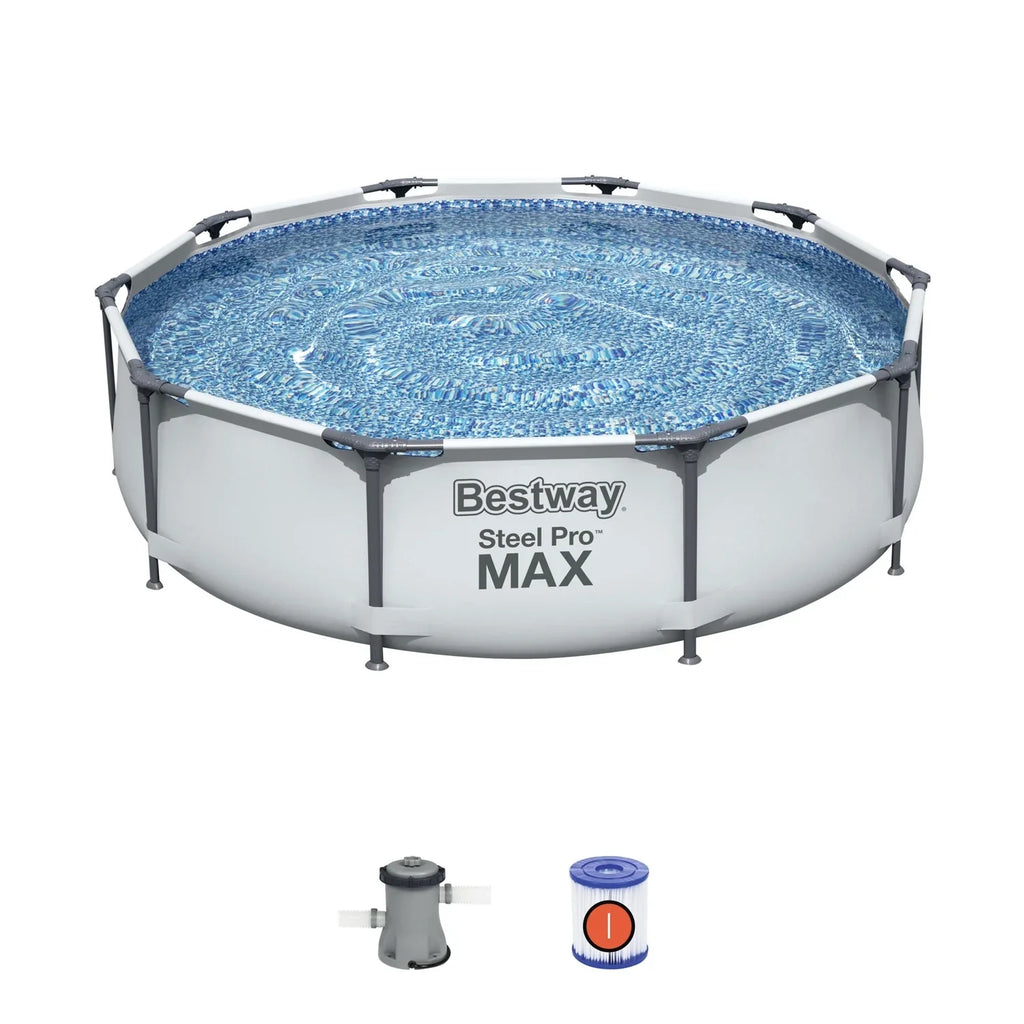 2026 NewBestway Steel Pro MAX 10' x 30" Above Ground Pool Set Round