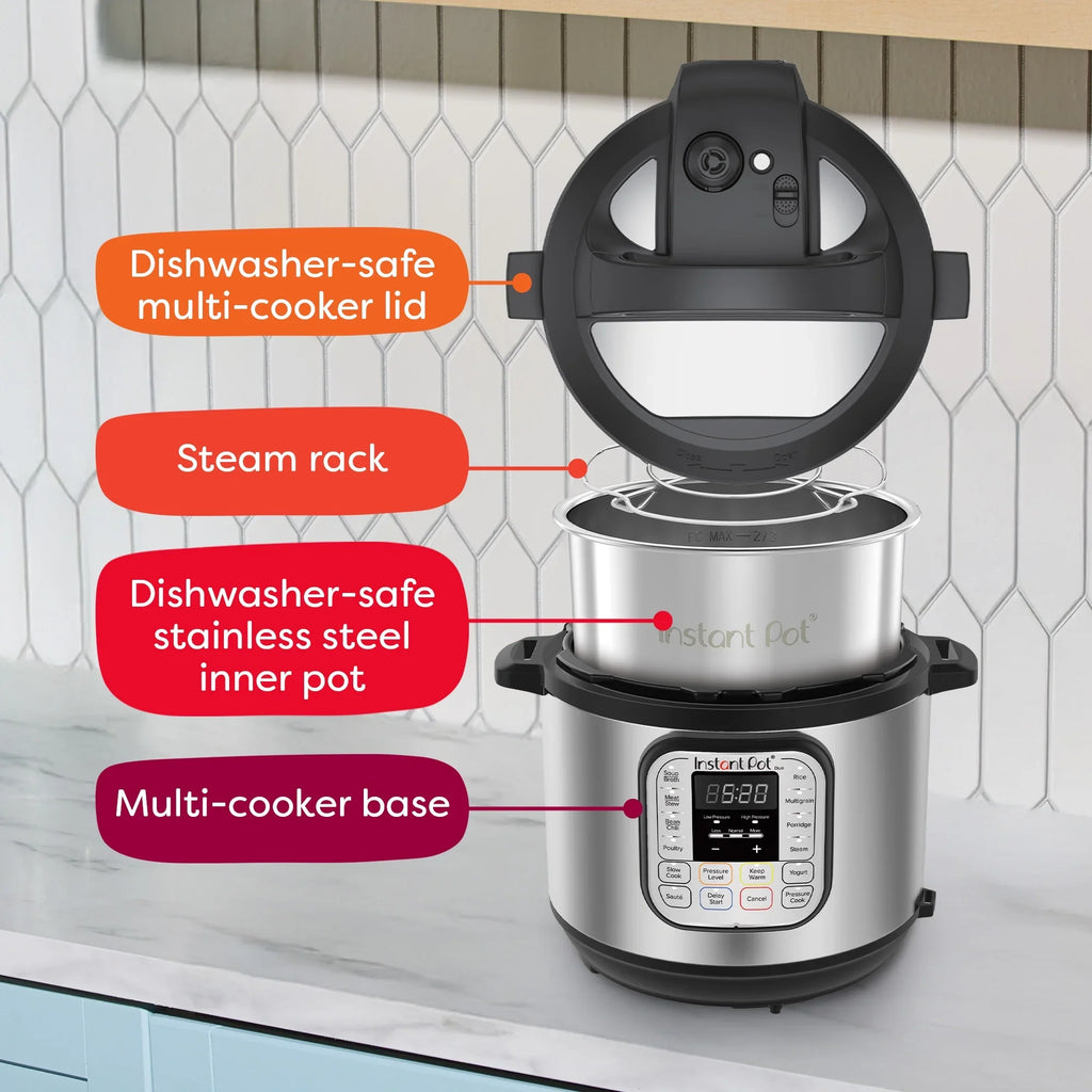 2026 NewInstant Pot 6Qt DUO 7-in-1 Multi-Cooker, Pressure Cook, Slow Cook, & more, Stainless Steel
