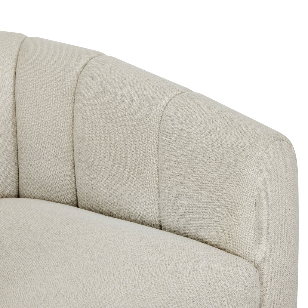 2026 NewBetter Homes & Gardens Lillian Accent Swivel Chair, Cream Linen
