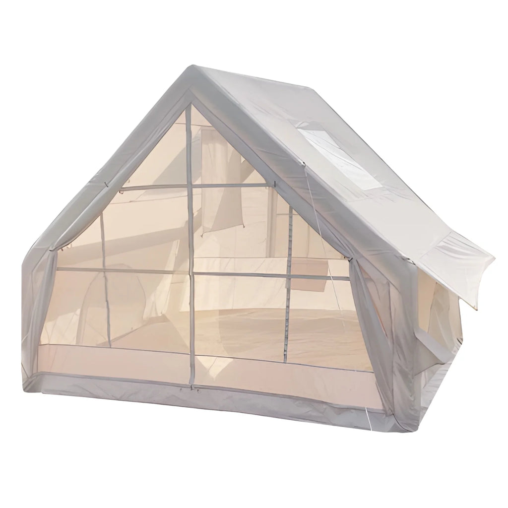 Inflatable Tent for Camping,1-6 Person Blow-up Air Tent,Easy Setup Waterproof Windproof Cabin Tent,4 Seasons Family Glamping Tent House