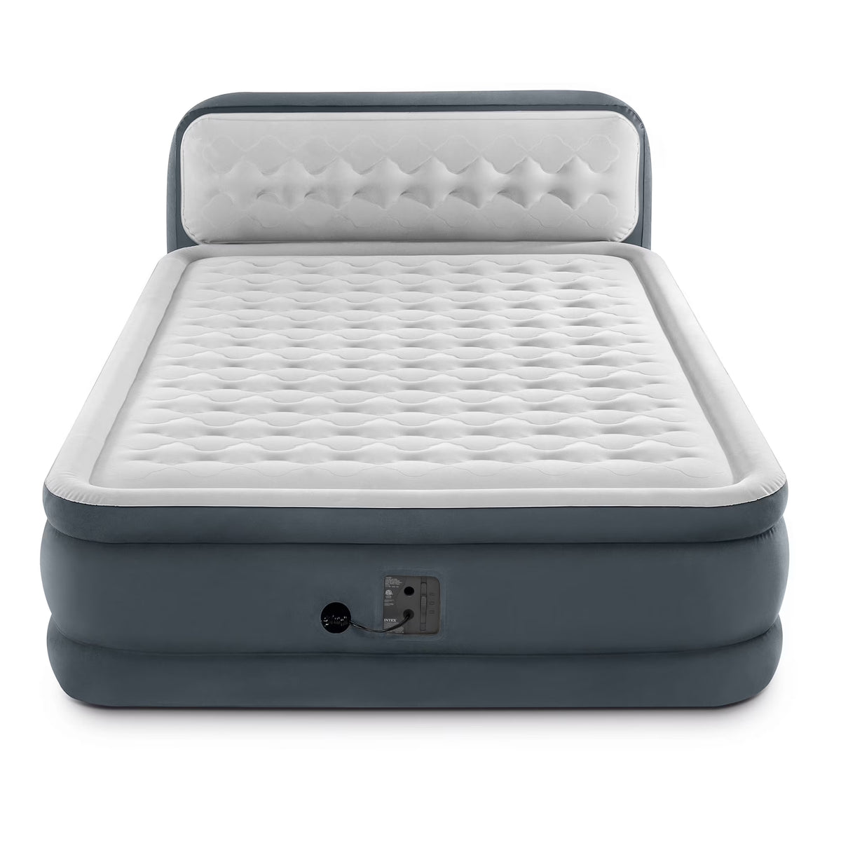 2026 NewIntex Ultra Plush Dura Beam Deluxe Airbed with Built In Pump & Headboard, Queen