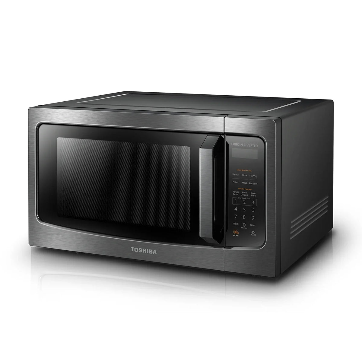 2026 NewToshiba 1.2 cu ft Countertop Microwave Ovens in Stainless Steel
