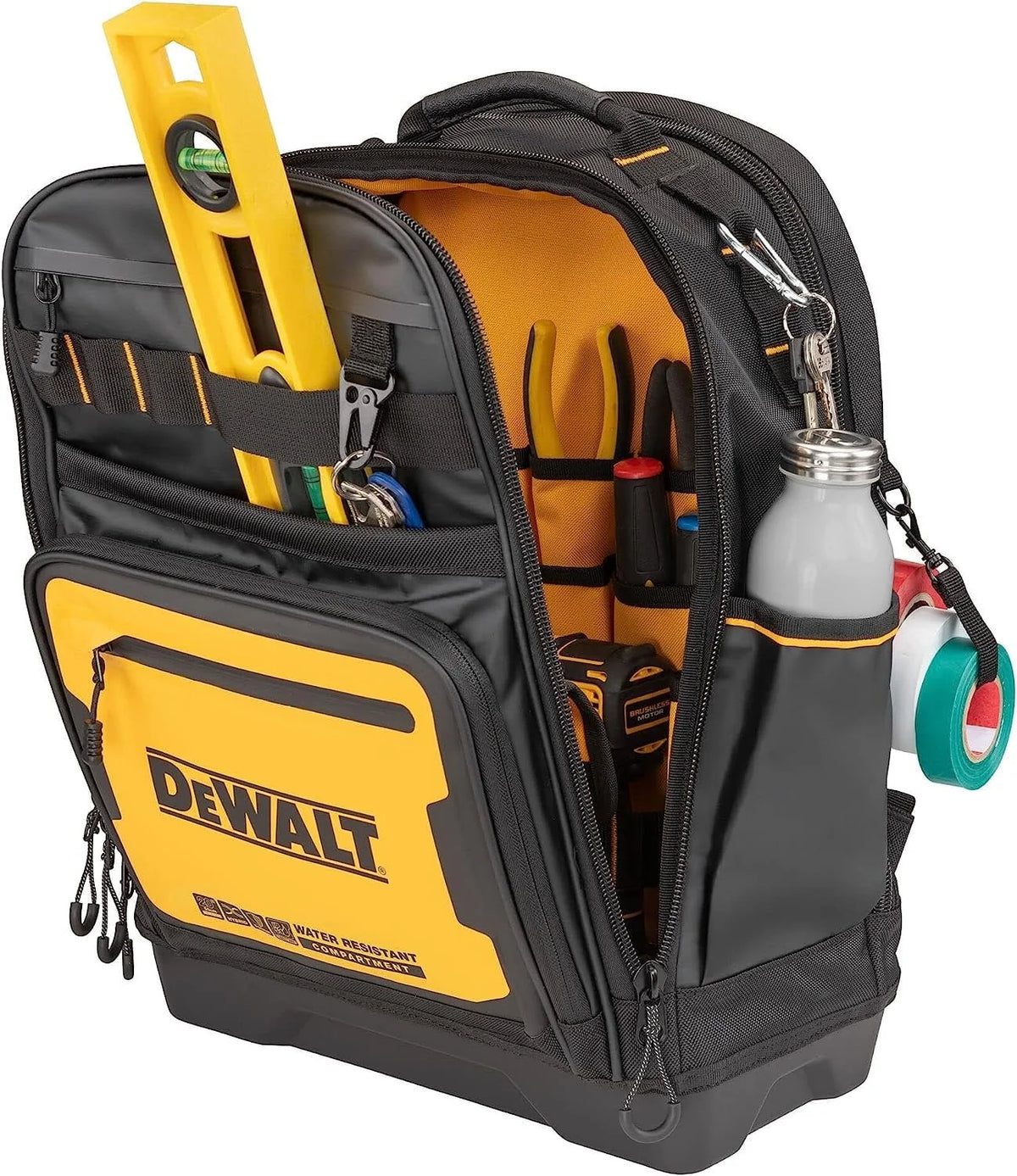 2026 NewDEWALT Tool Backpack, Tool Storage and Organization, Durable and Water Resistant DWST560102