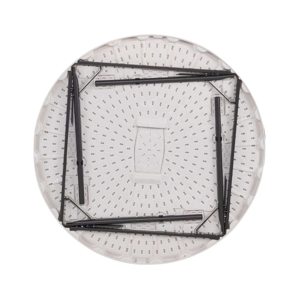 Lifetime 48 inch Round Folding Table, Indoor/Outdoor, Light Commercial Grade, Almond (80874)