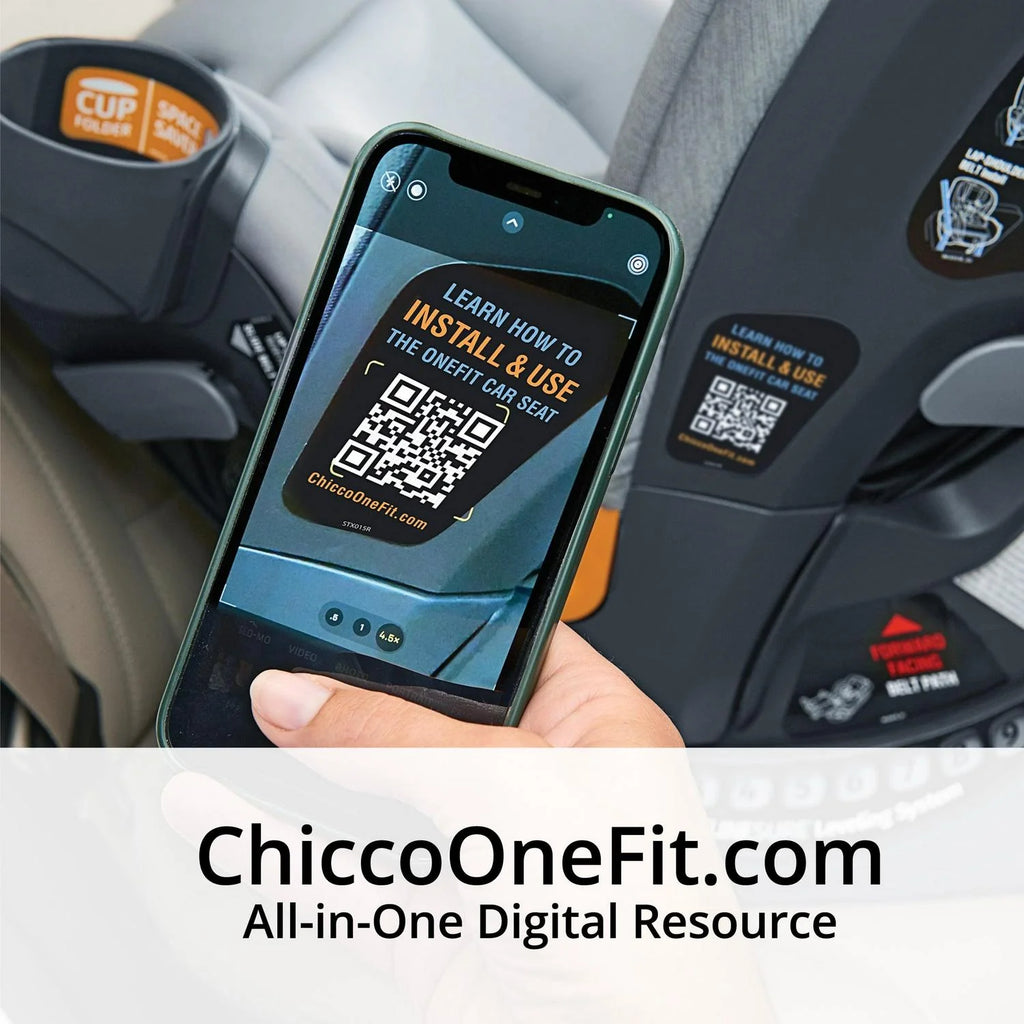 2026 NewChicco OneFit ClearTex All-in-One Car Seat - Slate (Grey). New