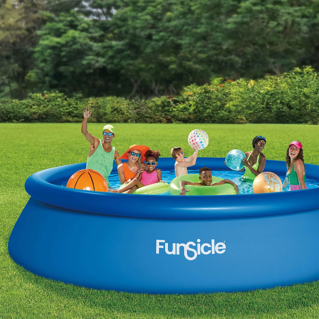 2026 NewFunsicle 8 ft QuickSet Above Ground Swimming Pool, Round, Age 6 & up