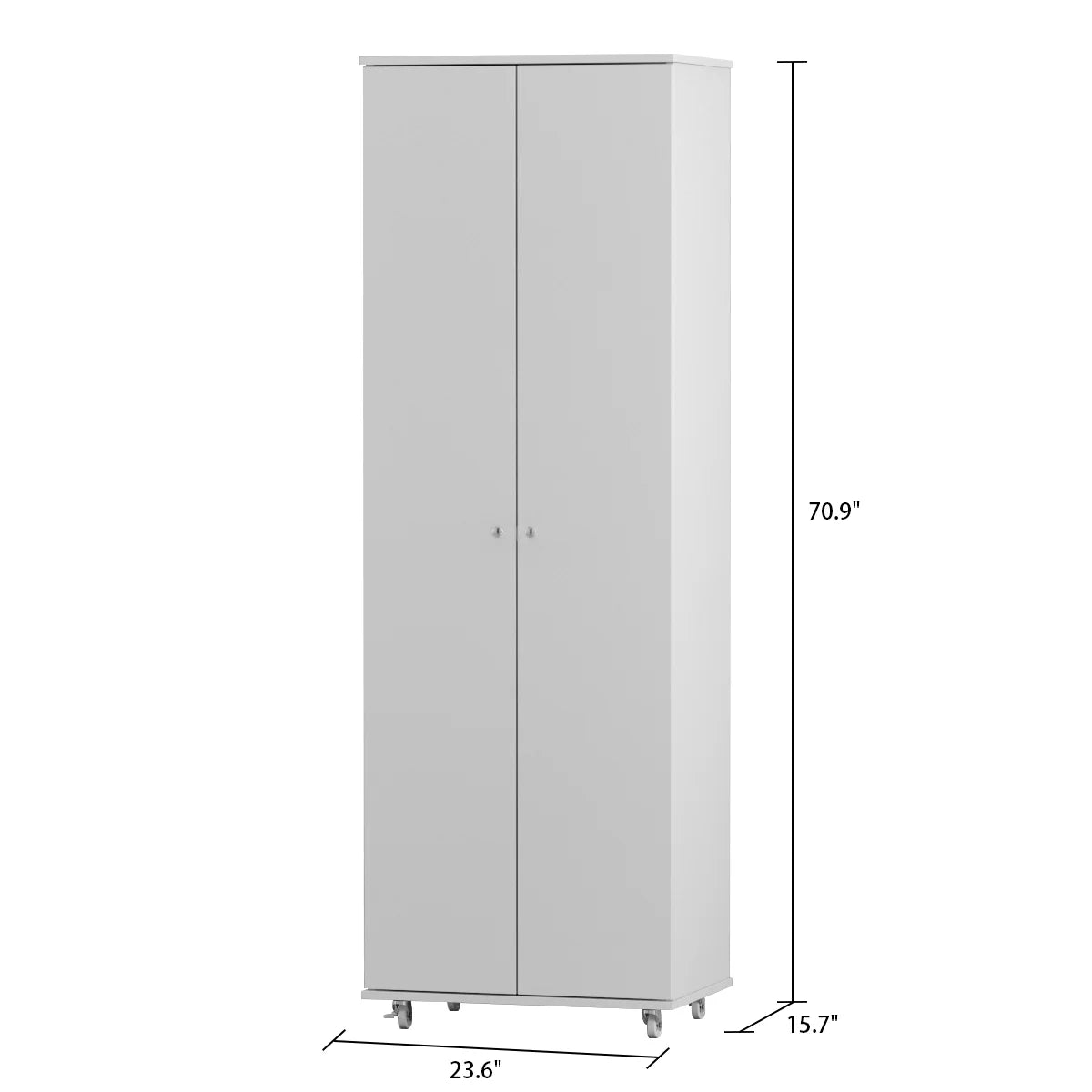 2026 NewKULAGAGA 2-Door Tall Shoes Storage Cabinet with Wheels, Modern 8-Tier Wood Shoe Rack Storage Organizer for Entryway Hallway Blcak