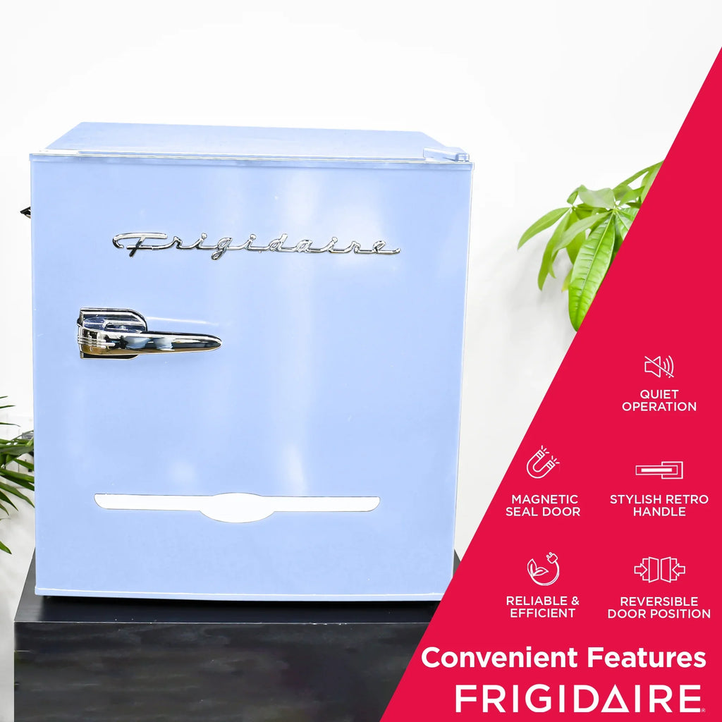 2026 NewFrigidaire 1.6 Cu ft. Retro Compact Refrigerator with Side Bottle Opener, Coral