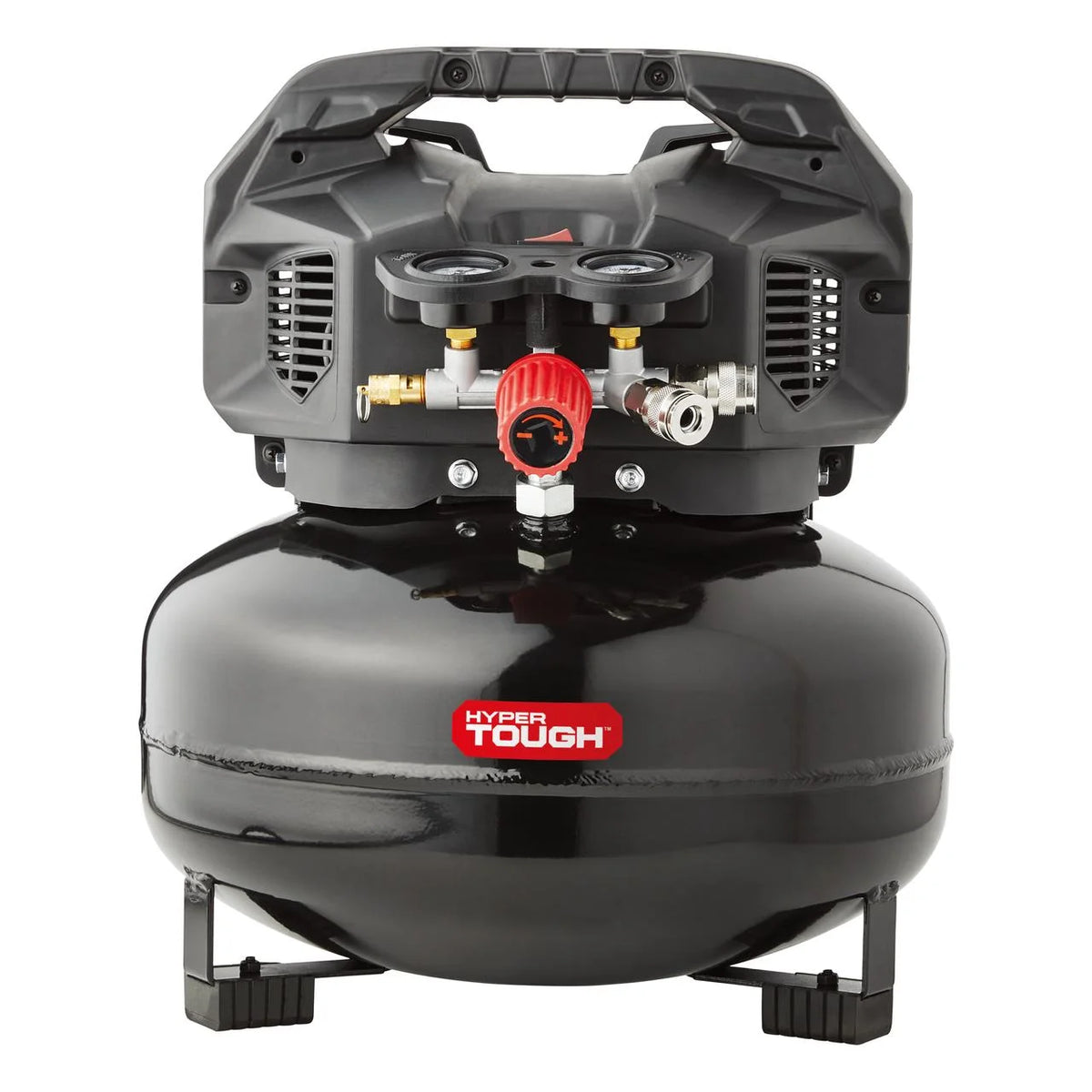 Hyper Tough Black 150 PSI Oil-Free Pancake Air Compressor 6 gal