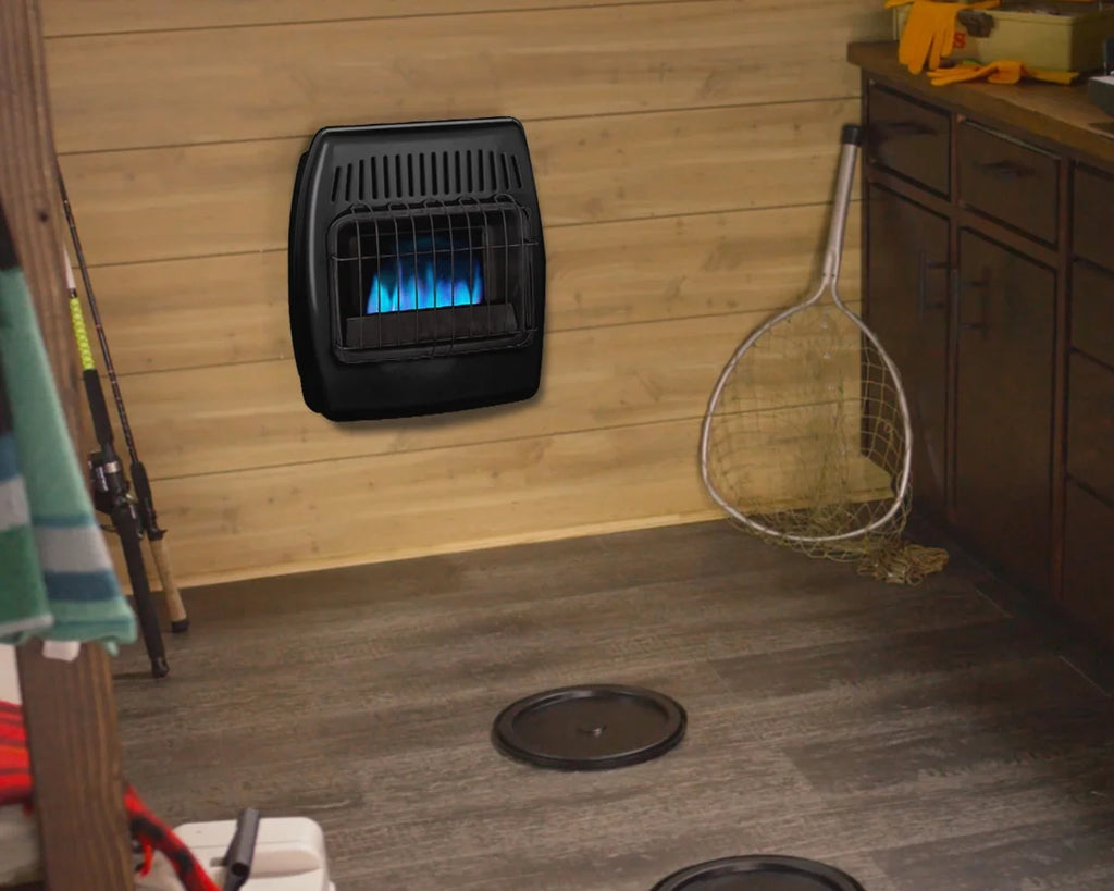 Dyna-Glo 10,000 BTU Propane (LP) Blue Flame Vent Free Wall Mount Ice House Space Heater
