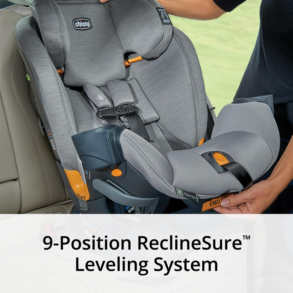 2026 NewChicco OneFit ClearTex All-in-One Car Seat - Slate (Grey). New