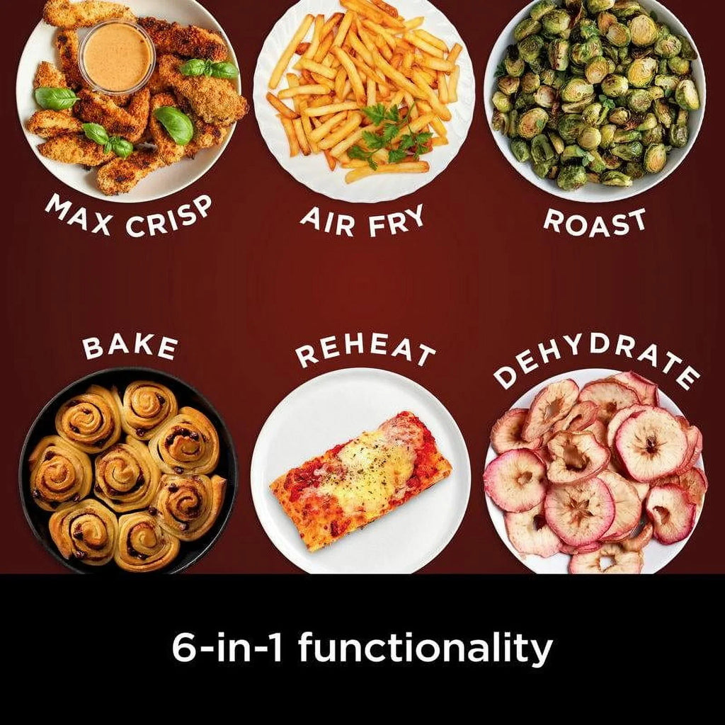 2026 NewNinja Air Fryer Pro XL 6-in-1 with 6.5 QT Capacity, Max Crisp, Air Fry, Air Roast, Bake, Reheat, Dehydrate, Max Crisp Technology with 450F, Nonstick Basket u0026 Crisper Plate
