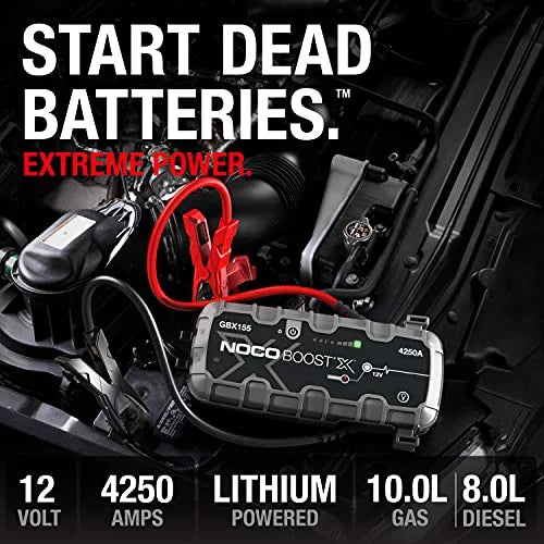 2026 NewNOCO Boost X GBX155: 4250A 12V UltraSafe Portable Lithium Jump Starter
