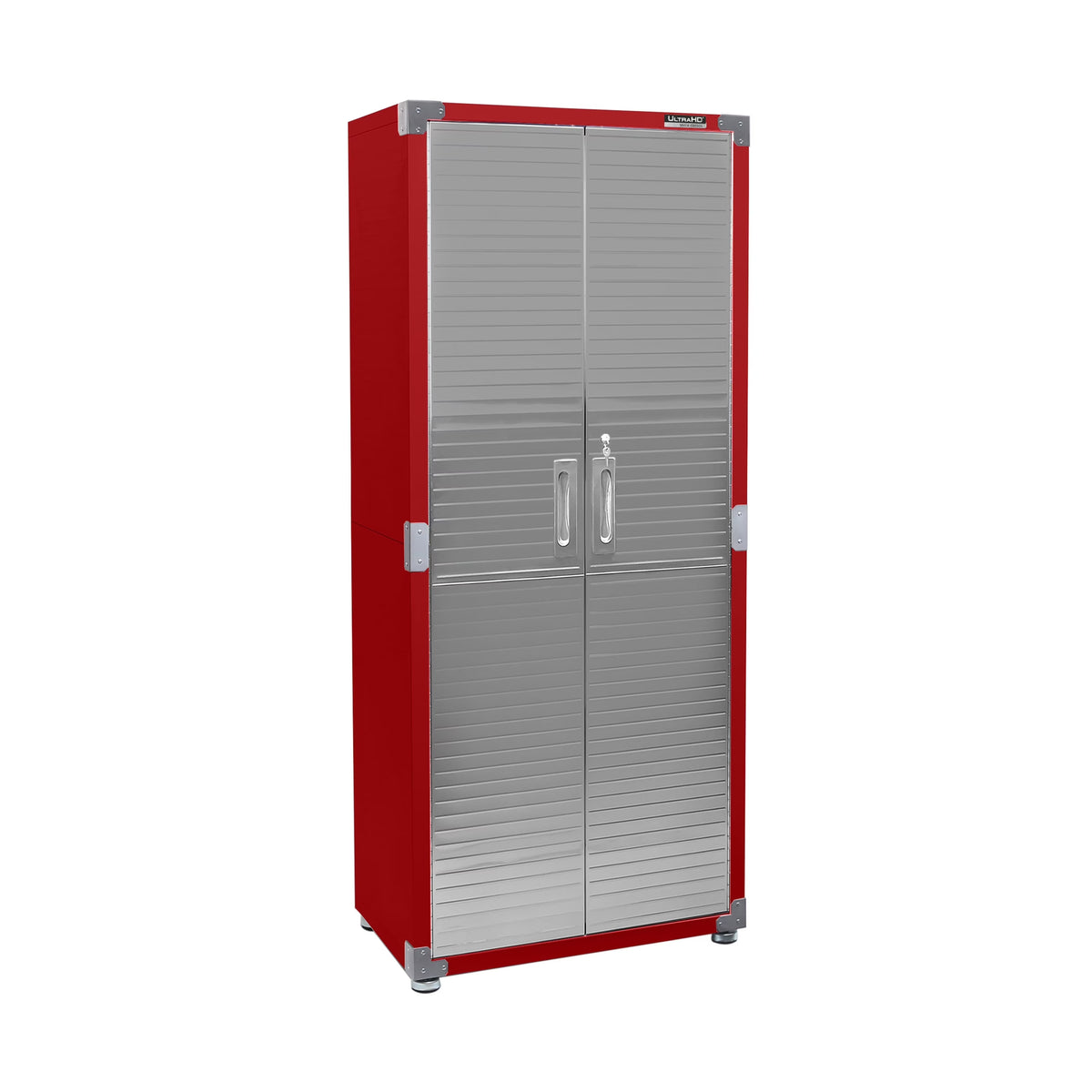 Seville Classics UltraHD Steel Body Lockable Storage Cabinet Organizer Locker Shelving Unit, Graphite, 30" W x 18" D x 72" H