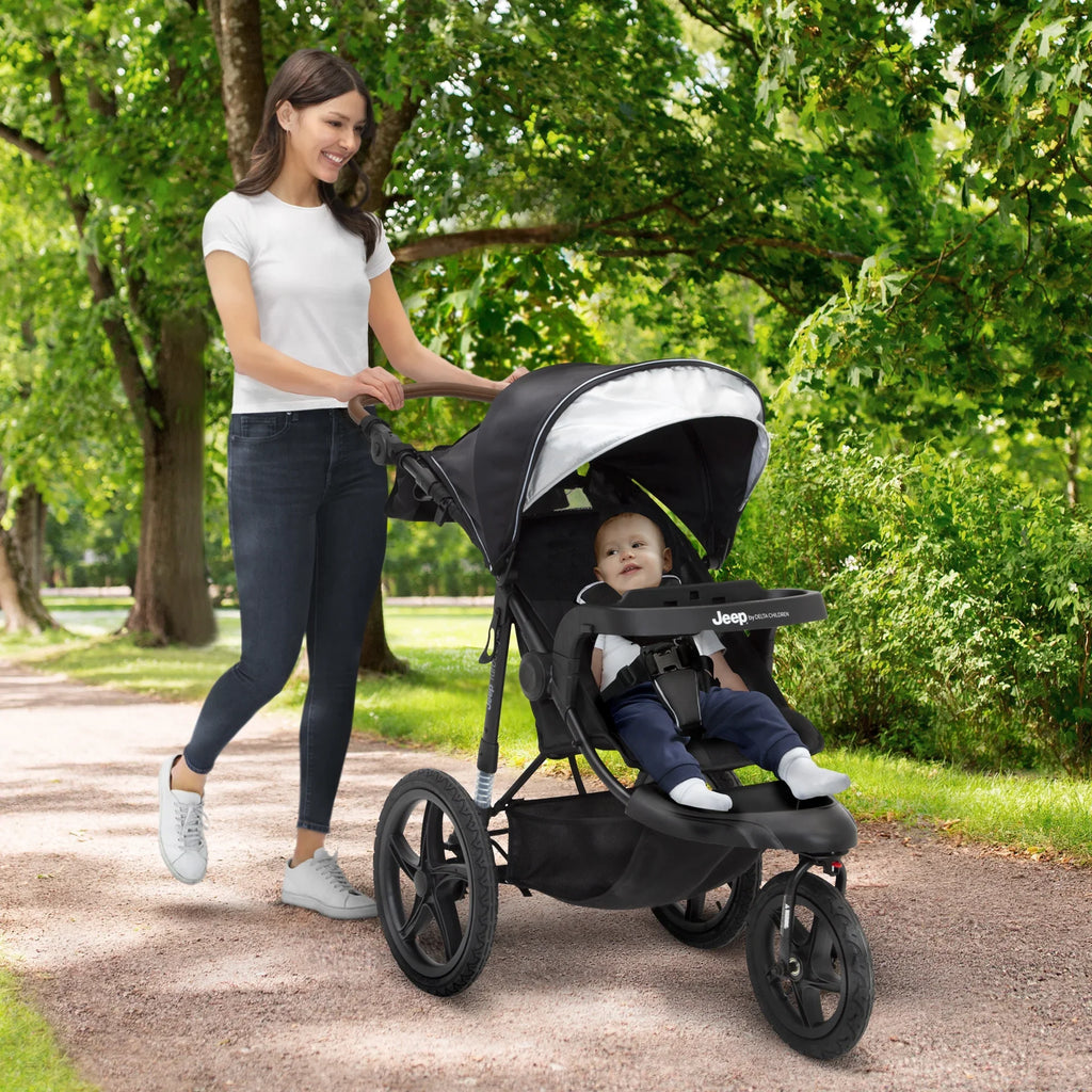2026 NewJeep TurboGlyde Jogging Stroller by Delta Children, Black