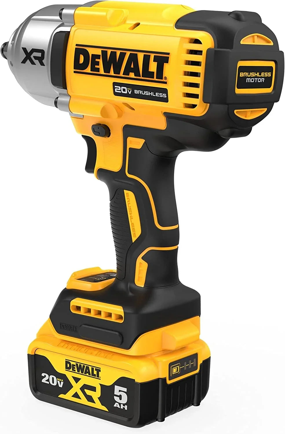2026 NewDEWALT 20V MAX XR 1/2" High Torque Impact Wrench with Hog Ring Anvil Kit (DCF900P1)