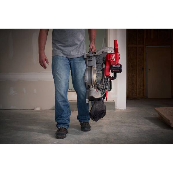 M18 FUEL 18V Lithium-Ion Brushless Cordless 10 in. Dual Bevel Sliding Compound Miter Saw with Stand (Tool-Only)