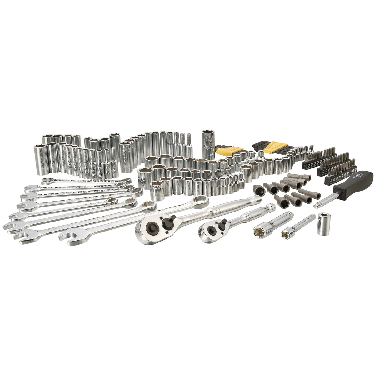 STANLEY STMT71653 145-Piece Mechanics Tool Set, Chrome