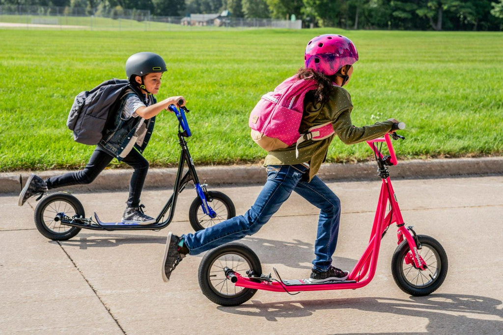 2026 NewMongoose Expo Scooter. 12-inch wheels. ages 6 and up. grey