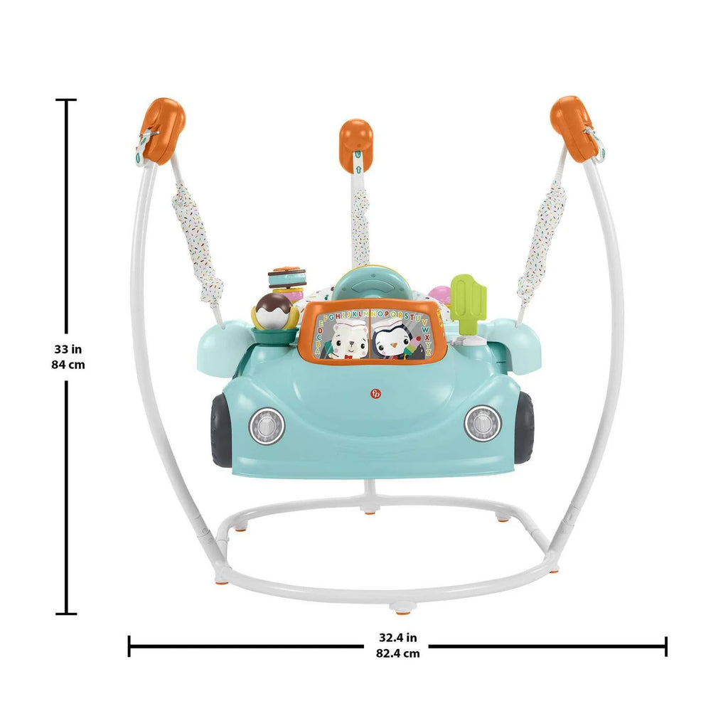 2026 NewFisher-Price 2-in-1 Sweet Ride Jumperoo Activity Center & Learning Toy for Infant and Toddler