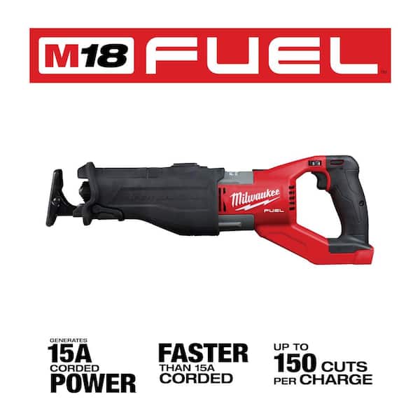 M18 FUEL 18V Lithium-Ion Brushless Cordless Super SAWZALL Orbital Reciprocating Saw (Tool-Only)