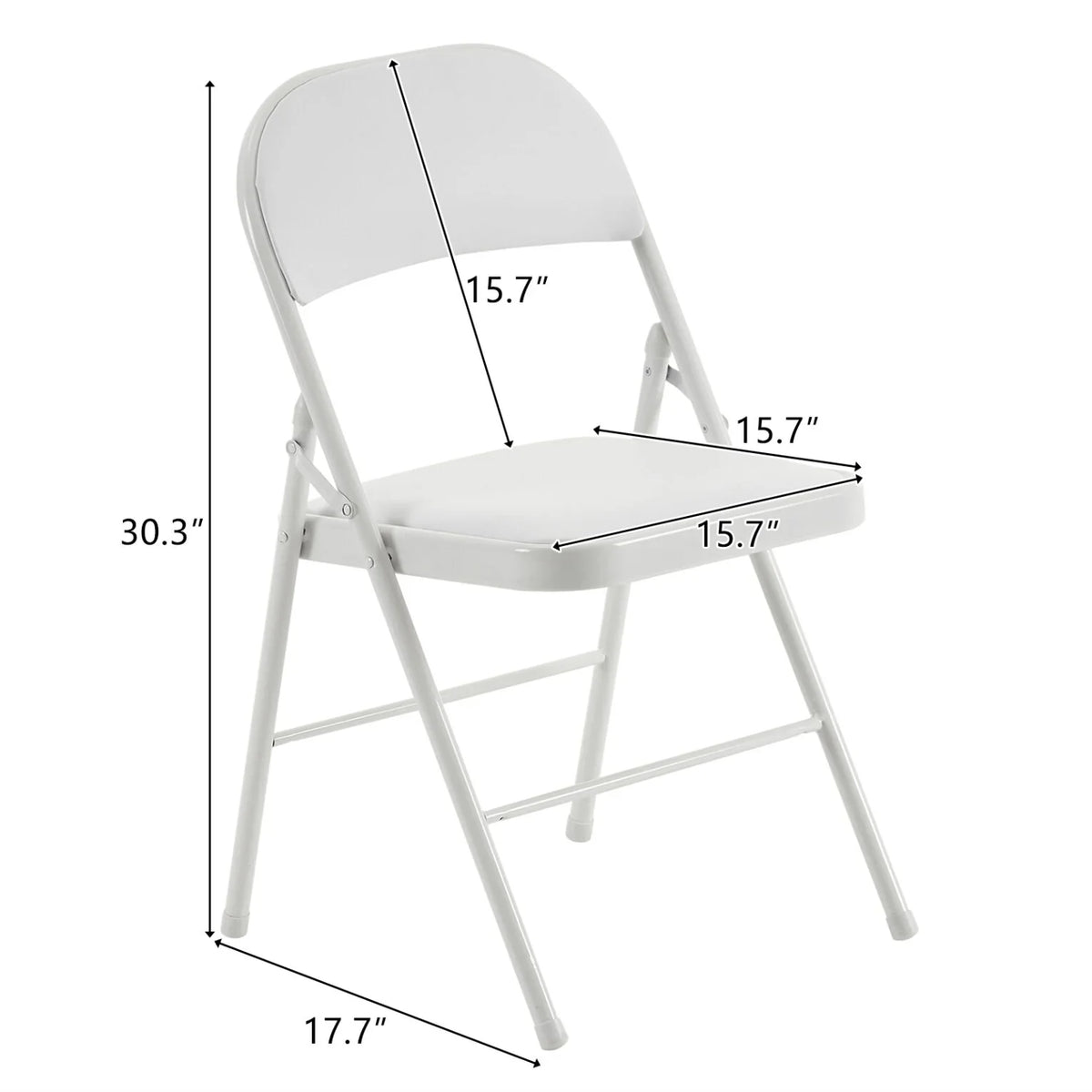 2026 New6 Pack Gray Folding Chairs with Padded Seats, Portable Stackable Foldable Chairs for Indoor & Outdoor, Commercial Seat with Metal Frame for Events Office Wedding Party, 330lbs Capacity