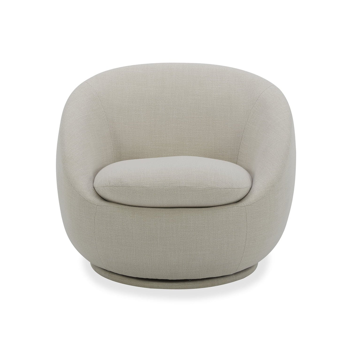2026 NewBetter Homes & Gardens Mira Swivel Accent Chair, Cream Shearling