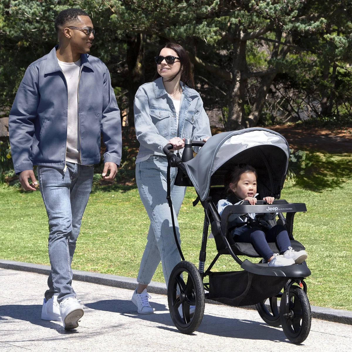 2026 NewJeep TurboGlyde Jogging Stroller by Delta Children, Black