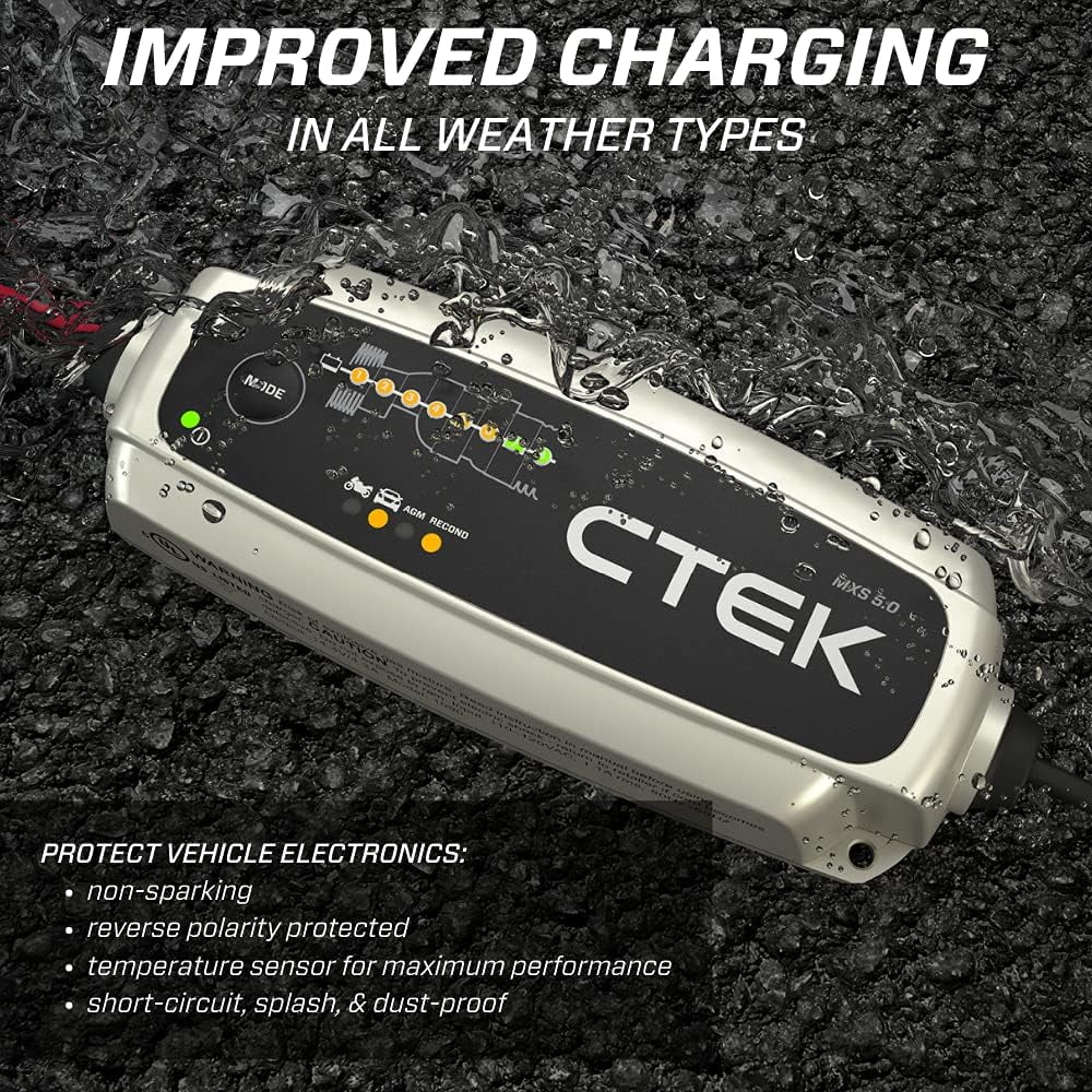 2026 NewCTEK 40-206 MXS 5.0 Fully Automatic 4.3 amp Battery Charger and Maintainer 12V