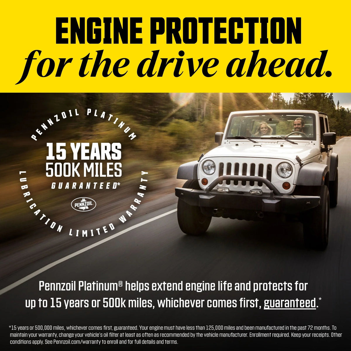 Pennzoil Platinum Full Synthetic 5W-30 Motor Oil, 5-Quart