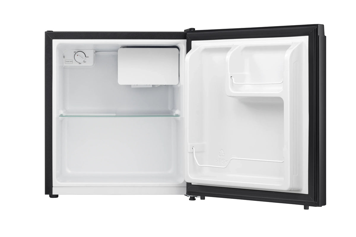 2026 NewHisense 1.6 Cu ft Single Door Mini Fridge, Black, Energy Star, 1 Year Warranty, WMS017M6XBE New