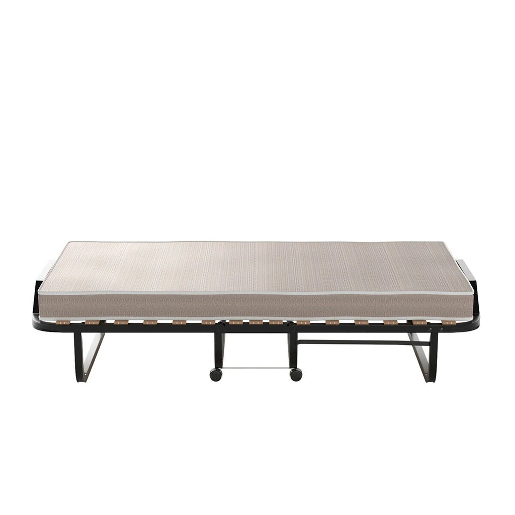 2026 NewGymax Folding Bed w/ Memory Foam Mattress Rollaway Metal Guest Bed Sleeper Made in Italy
