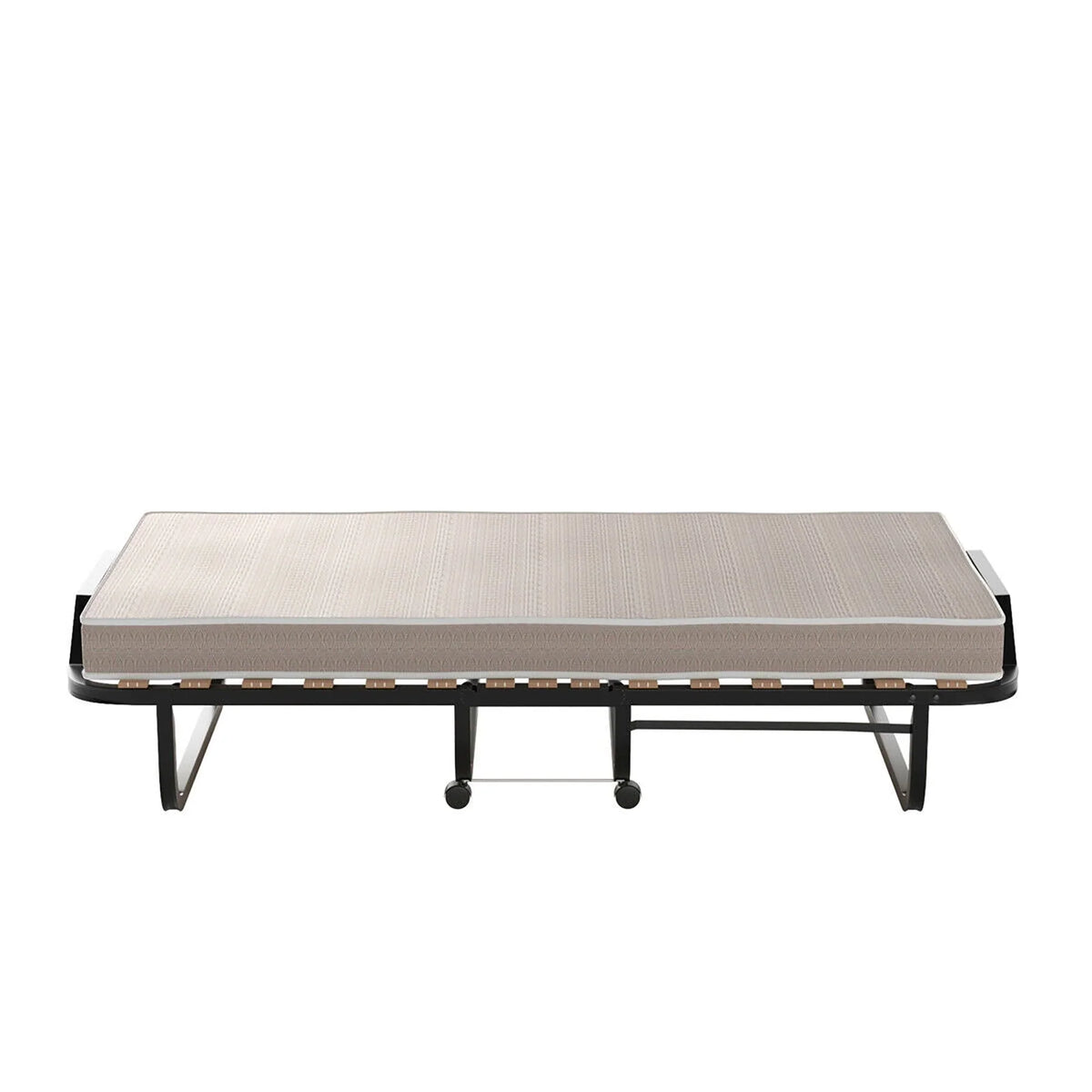 2026 NewGymax Folding Bed w/ Memory Foam Mattress Rollaway Metal Guest Bed Sleeper Made in Italy