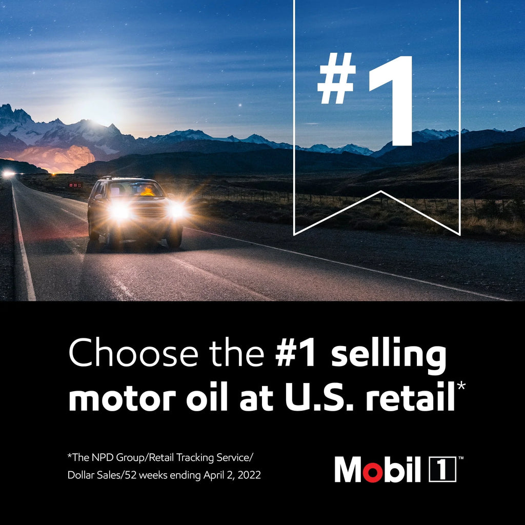 Mobil 1 High Mileage Full Synthetic Motor Oil 5W-30, 5 qt (3 Pack)