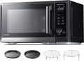 2026 NewTOSHIBA 7-in-1 Countertop Microwave Oven Air Fryer Combo, Inverter, Convection, Broil, Speedy Combi, Even Defrost, Humidity Sensor, Mute Function, 27 Auto Menu&47 Recipes, 1.0 cu.ft/30QT, 1000W