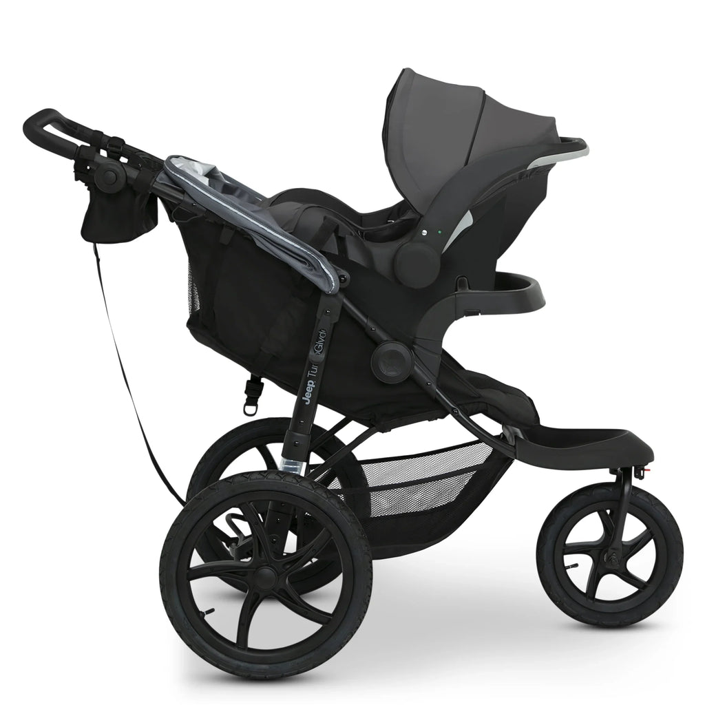 2026 NewJeep TurboGlyde Jogging Stroller by Delta Children, Black