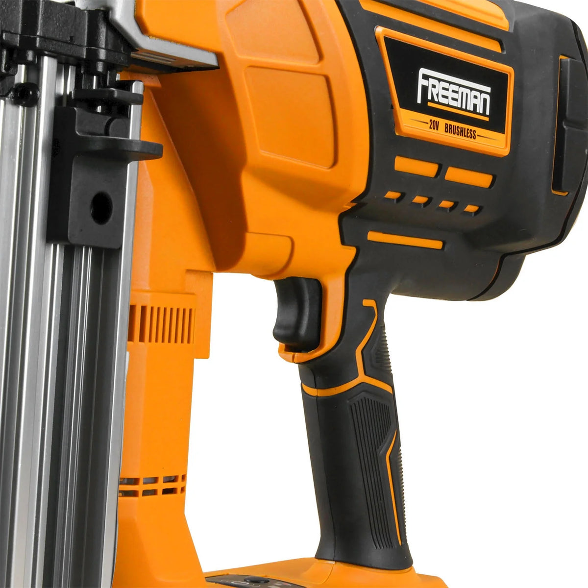 Freeman PE20VCSPN40 20 Volt Cordless and Brushless 1-1/2" Concrete Nailer Kit with Lithium Ion Battery, Charger, and Case -C 750 Shots per Charge