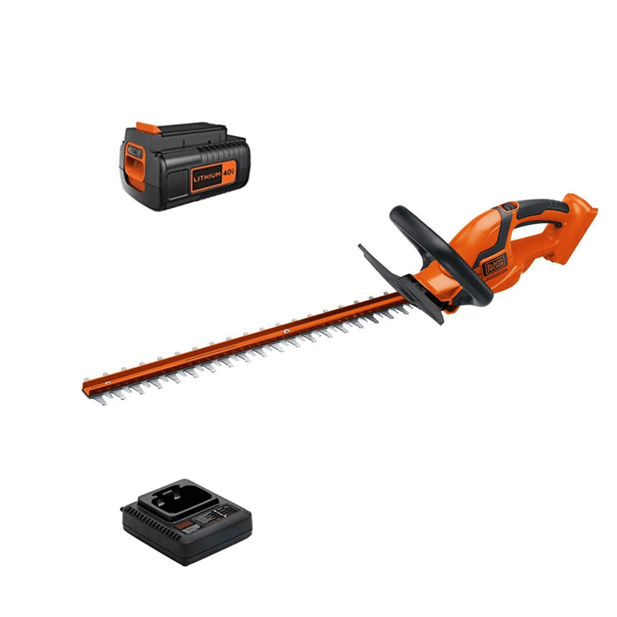 2026 NewBLACK+DECKER 40V MAX* Cordless Hedge Trimmer, 24-Inch, (LHT2436)