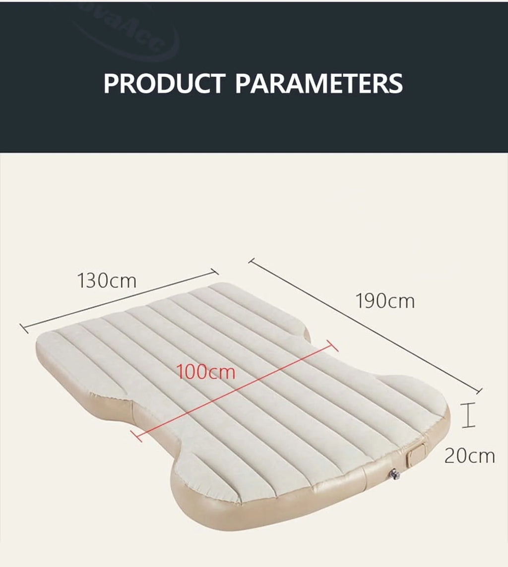 Car Inflatable Mattress For Tesla Model Y Juniper 2021-2025 PVC Flocking Portable Foldable Travel Bed Outdoor Travel Camping Air Mattress