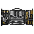 VEVOR 207-Piece Mechanics Tool Set, 1/4" 3/8" 1/2" Drive Sockets, SAE and Metric Mechanic Tool Kit with Bits, Wrenches, Ratchet Handle, Accessories, and Plastic Storage Case, for Automotive Repair