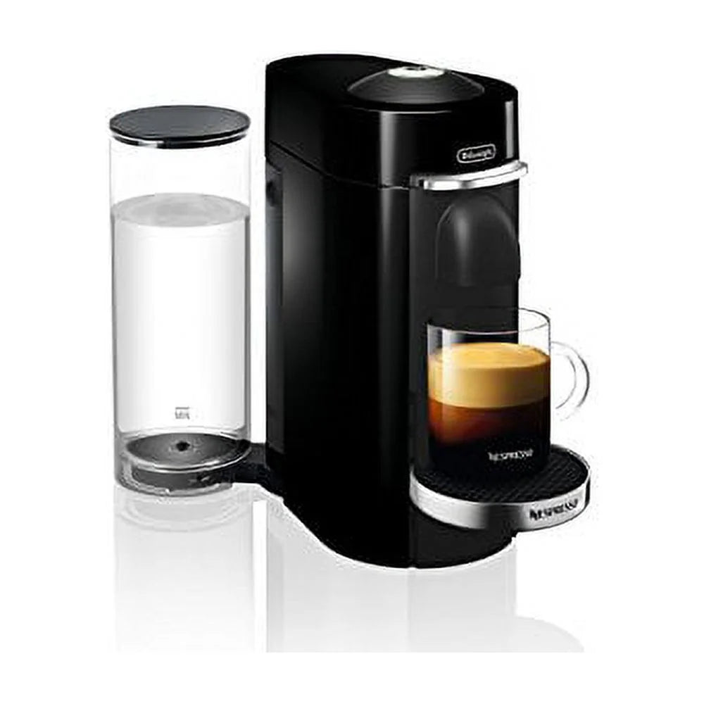 Nespresso New Vertuo Plus Deluxe Coffee and Espresso Machine by De'Longhi, Black, Single-Serve Brewers