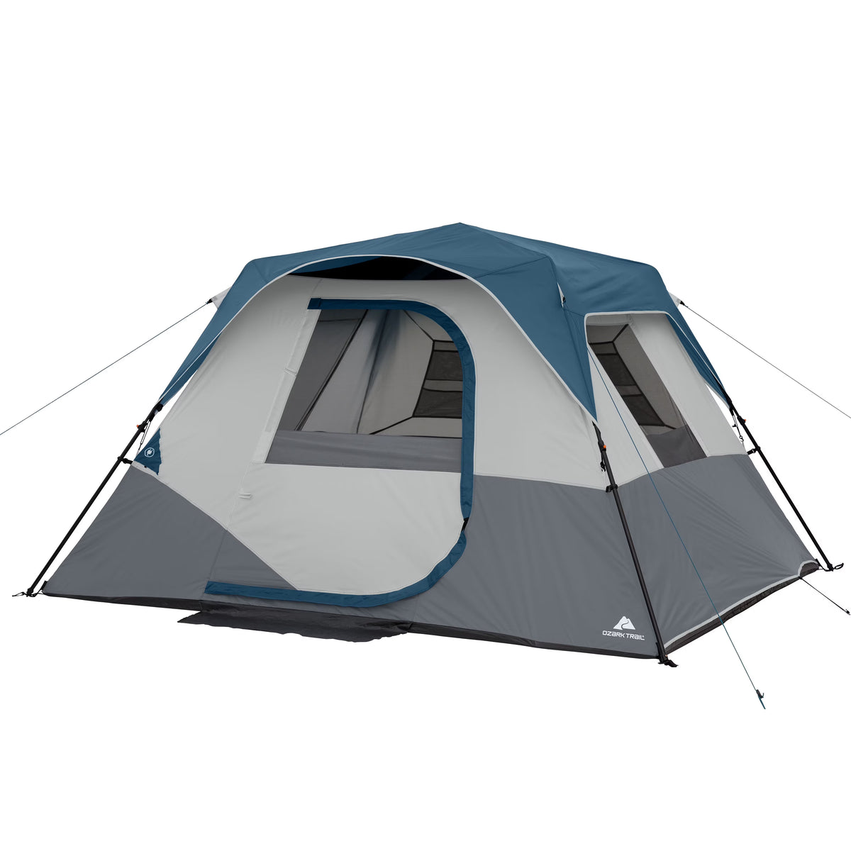 Ozark Trail 10' x 9' 6-Person Instant Cabin Tent with LED Light, 19.38 lbs