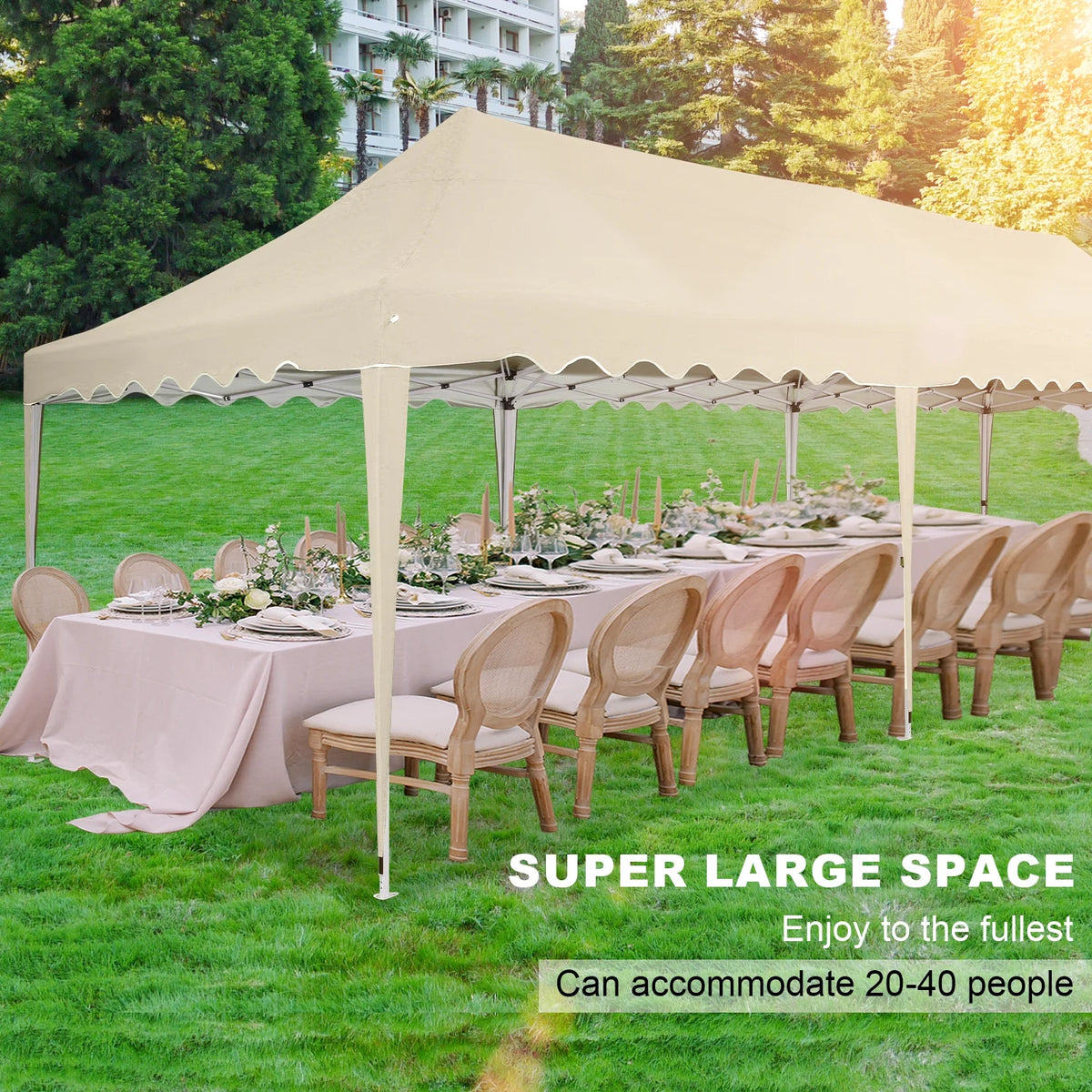 COBIZI 10X20 Pop up Canopy Tent with 6 Removable Side Walls Heavy Duty,Waterproof Adjustable Outdoor Event Party tent Parties,Commercial Instant Portable,Weddings,Camping,with Wheeled Bag,Gray