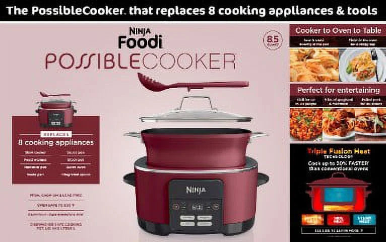2026 NewNinja Foodi Possible Cooker 8.5qt Multi-Cooker, MC1000