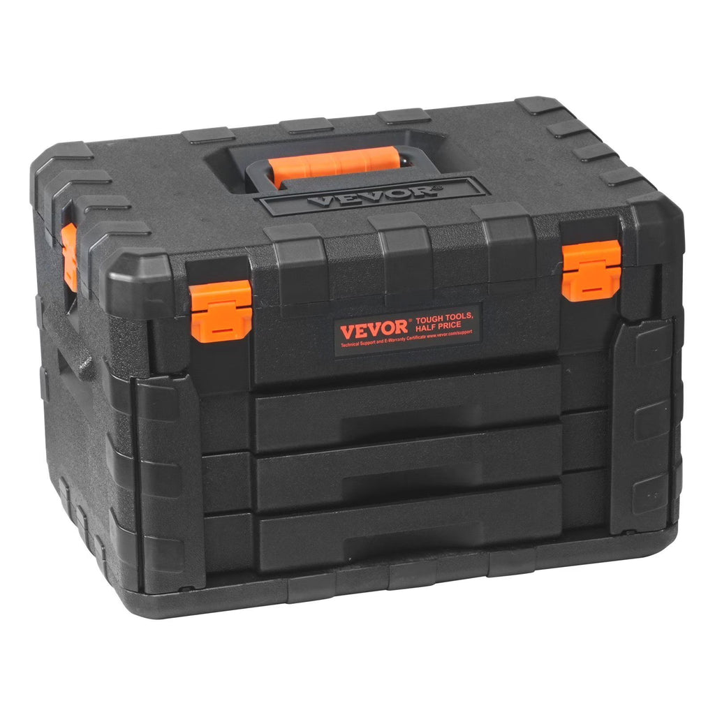 450-Piece Mechanics Tool Set with 1/4", 3/8", 1/2" Drive Sockets -C SAE & Metric, Includes Wrenches, Bits, Case
