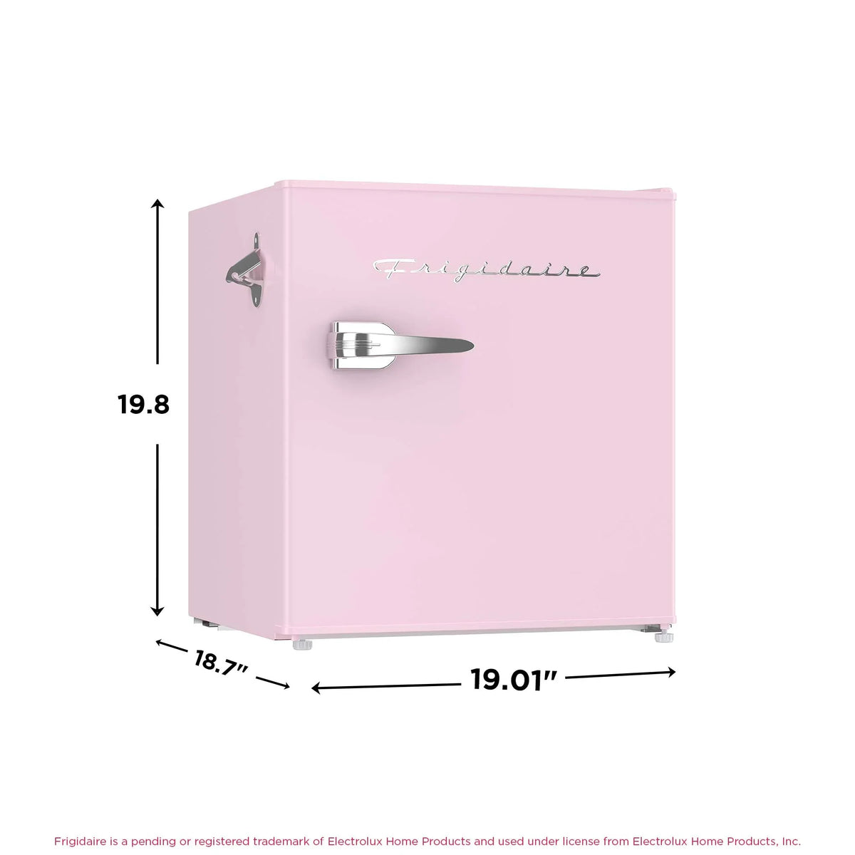 2026 NewFrigidaire 1.6 Cu ft. Retro Compact Refrigerator with Side Bottle Opener, Coral