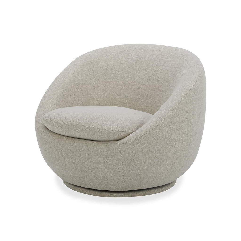 2026 NewBetter Homes & Gardens Mira Swivel Accent Chair, Cream Shearling