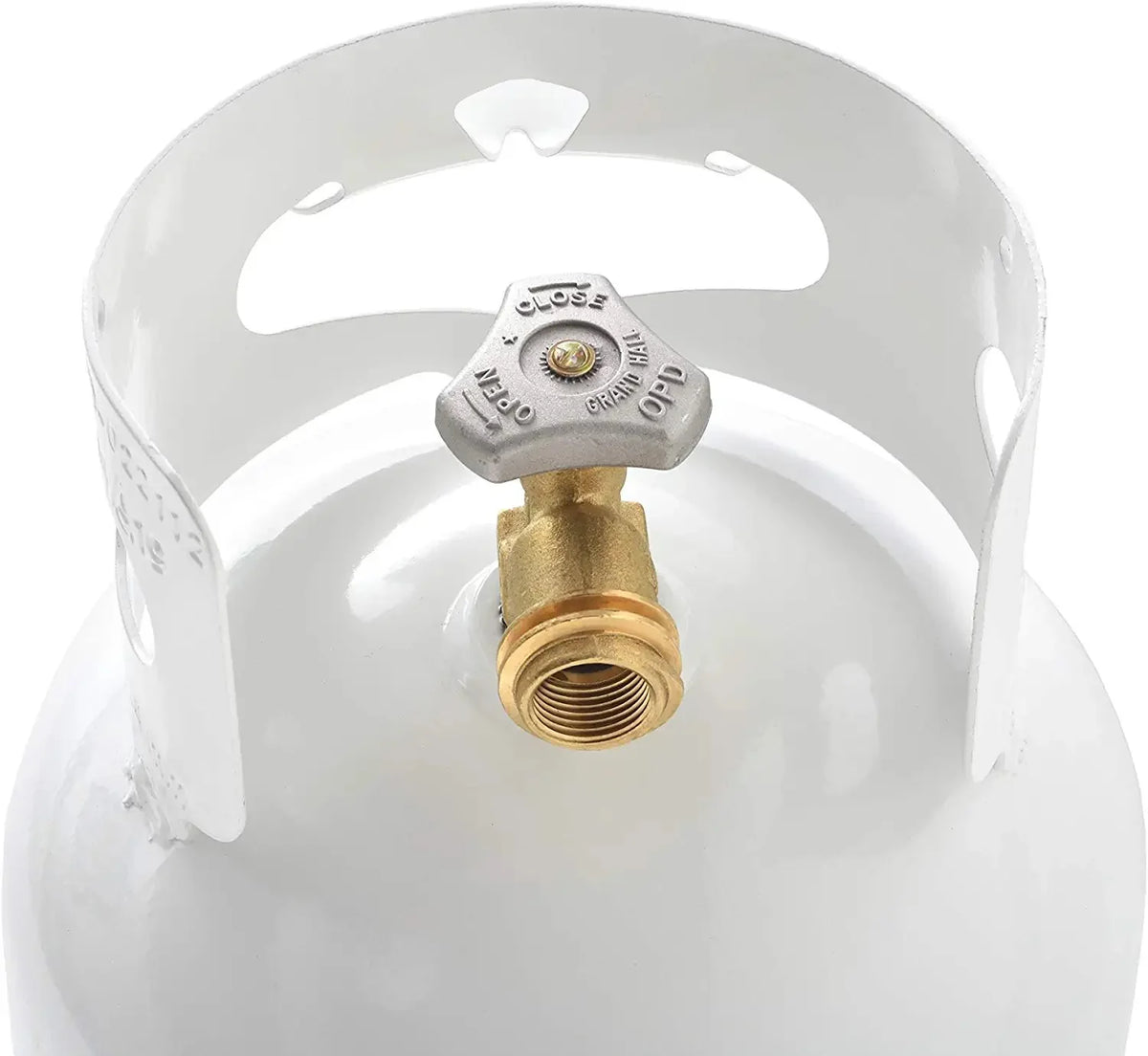 Flame King 10LB Empty Steel Propane Tank LP Cylinder w/ Type1 OPD Valve, for Grills & BBQs